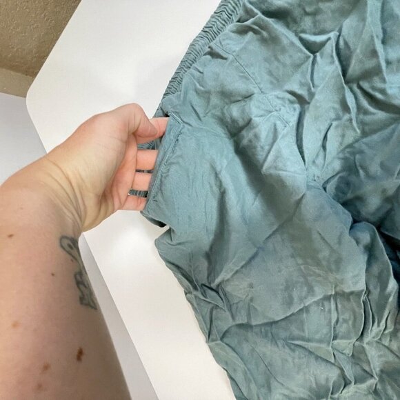 Sundance Womens Drawstring Casual Jogger Pants Green Size S Zipped Hem Mid Rise - Picture 9 of 11